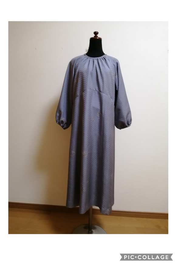 着物リメイク　ワンピース　ハンドメイド 