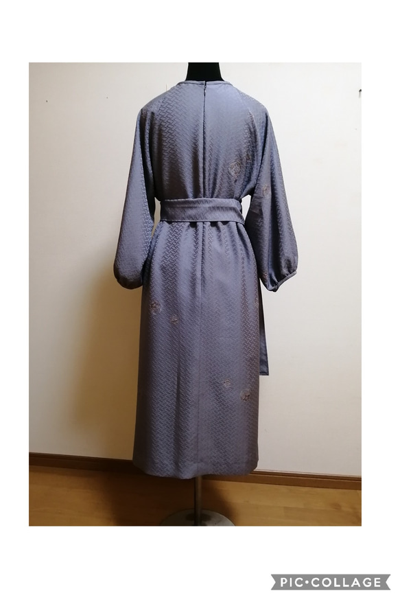 着物リメイク　ワンピース　ハンドメイド 