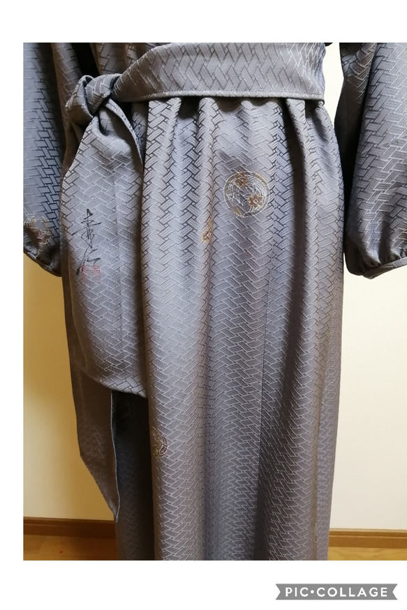 着物リメイク　ワンピース　ハンドメイド 