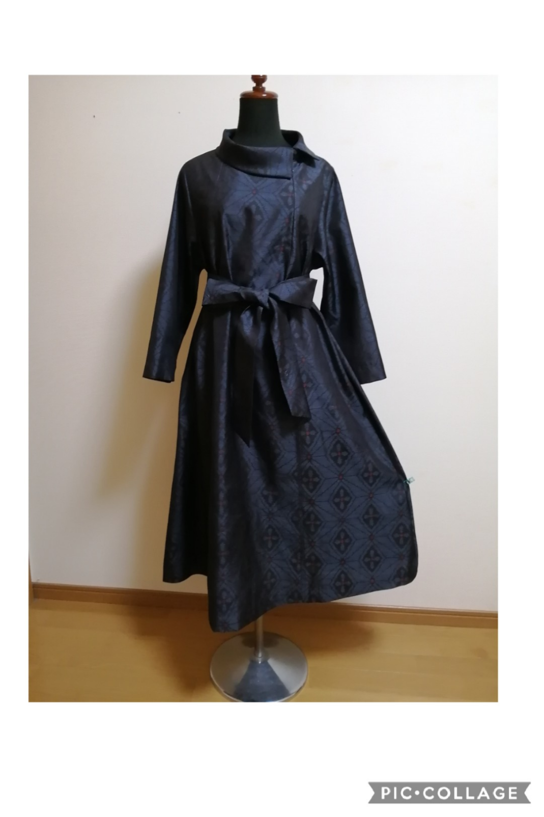 着物リメイク　ワンピース　ハンドメイド