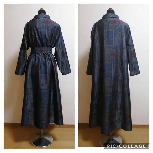 着物リメイク　ワンピース　ハンドメイド 