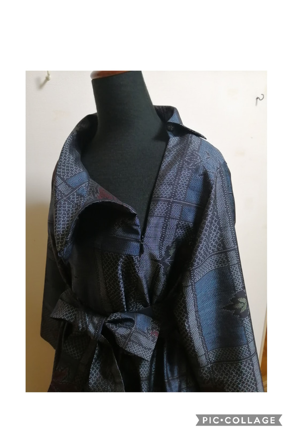 着物リメイク　ワンピース　ハンドメイド 