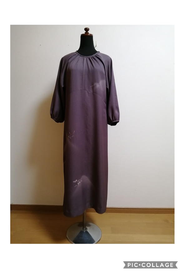 着物リメイク　ワンピース　ハンドメイド 