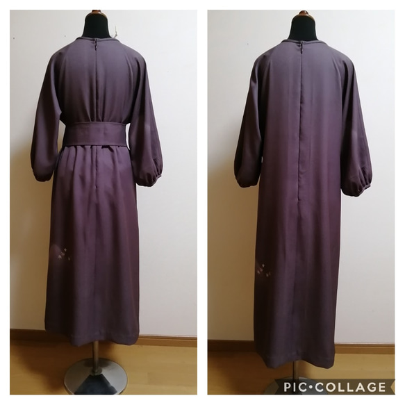 着物リメイク　ワンピース　ハンドメイド 