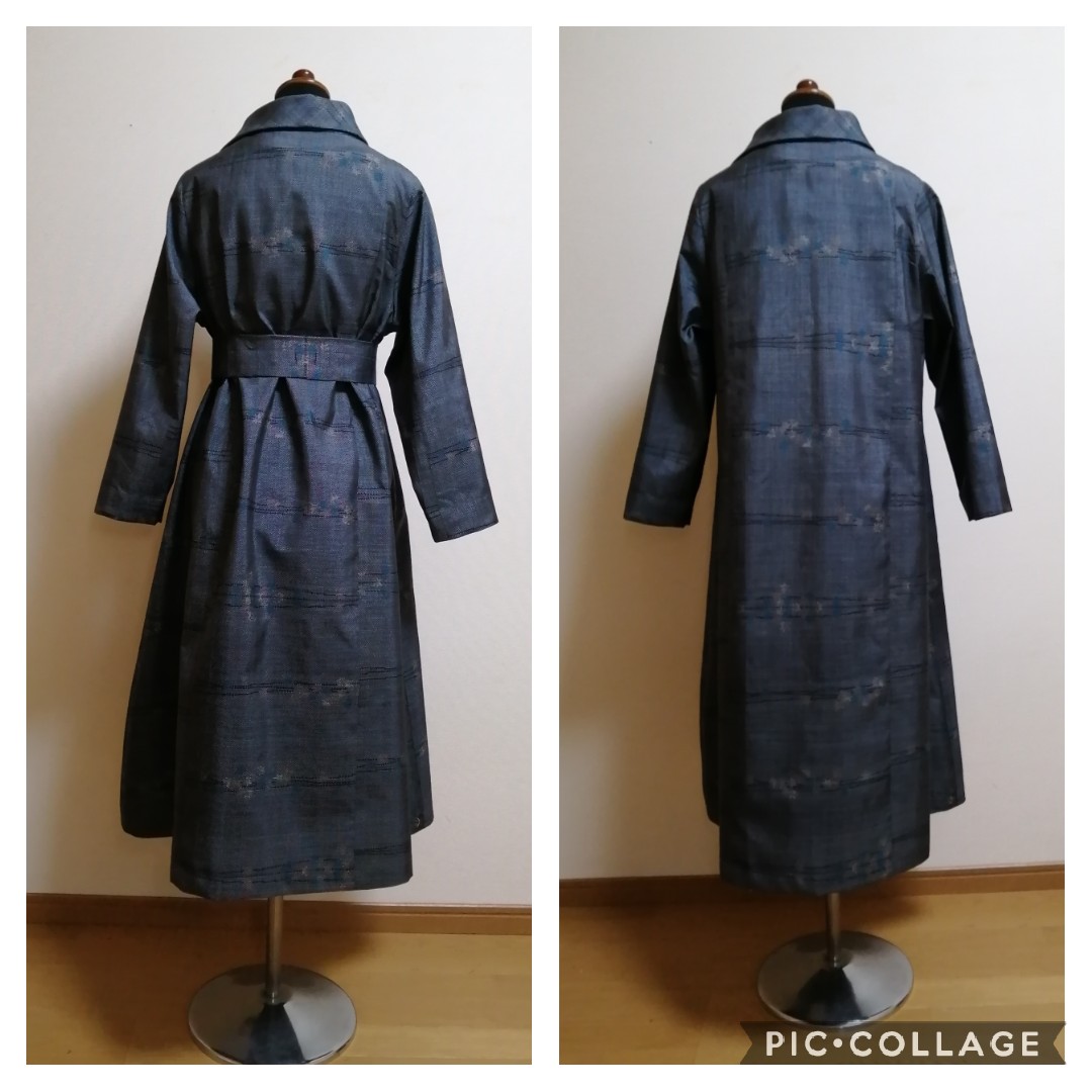 着物リメイク　ワンピース　ハンドメイド