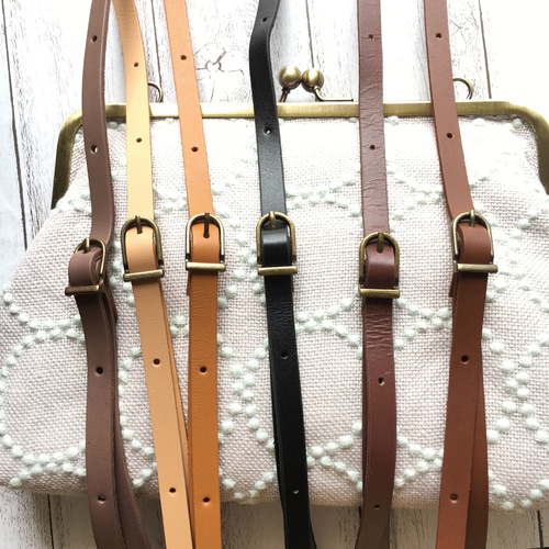 完売品】ミナペルホネン レザーベルト タンバリン