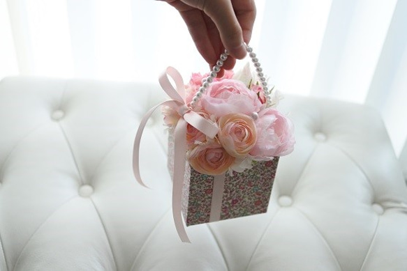 光触媒　 Pastel flower bag 4枚目の画像