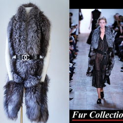 ヨーロッパ貴族的な雰囲気漂う☆ベージュフォックスファーケープ