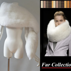 『冬支度ハンドメイド2021』フランス女優的なスタイル！フォックスファーストール毛皮ケープマフラー成人式ショール和装洋装 1枚目の画像