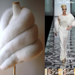 北欧の空気感☆フォックスファーストール　ファーショールボレロポンチョ毛皮マフラー 北欧の空気感☆フォックスファーストール ファーショール ファーボレロ