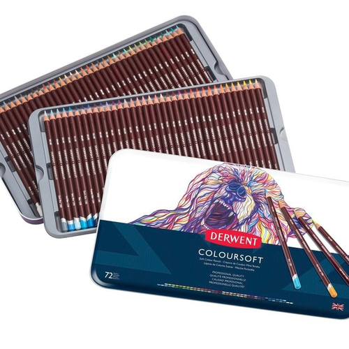 Amazon | Derwent ダーウェント 色鉛筆 カラーソフト 72色セット