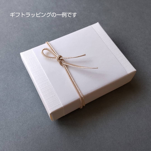 大人の和紙ピアス・イヤリング　金属アレルギー対応　シンプルバイカラーアクセサリー ブラウン×ゴールド クリスマスにも 7枚目の画像