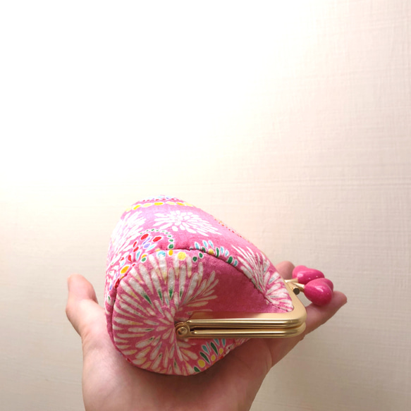 Nana手縫いのがま口：ピンクの泡  粉紅泡泡口金包/零錢包 第10張的照片