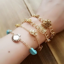 vintage button bracelet① 3枚目の画像