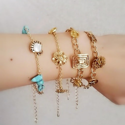 vintage button bracelet② 3枚目の画像