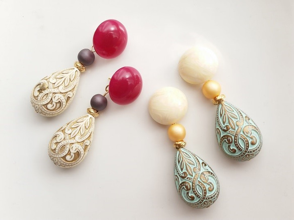 vintage beads【アイボリー】 1枚目の画像