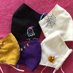 刺繍入り立体マスク☆ハロウィン 8枚目の画像