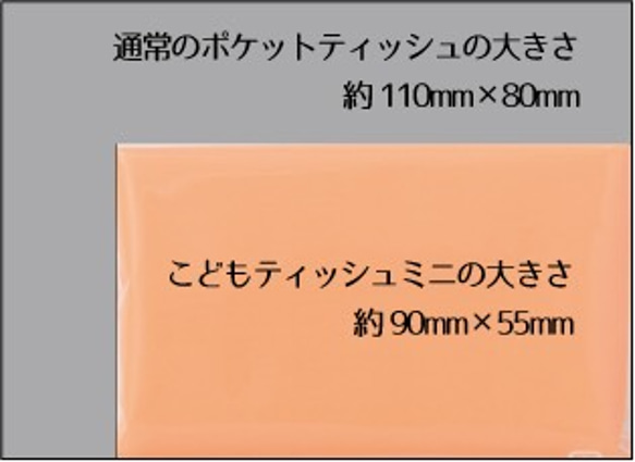 刺繍のティッシュケース（ミニティッシュ用）☆くるま 2枚目の画像