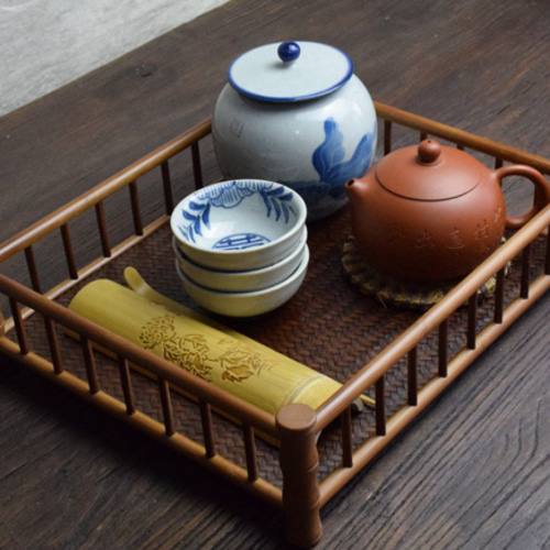 禅意湯飲み☆棚竹☆茶棚☆茶器☆収納かご かごバッグ 杏子の手作り