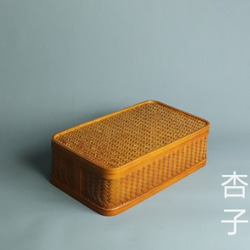 家庭用  竹細工  收納盒  茶器収納  収納ボックス 2枚目の画像