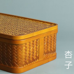 家庭用  竹細工  收納盒  茶器収納  収納ボックス 3枚目の画像