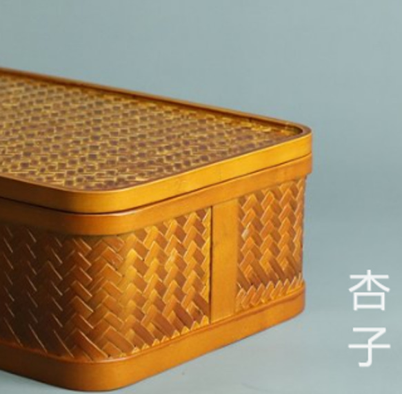 家庭用  竹細工  收納盒  茶器収納  収納ボックス 3枚目の画像