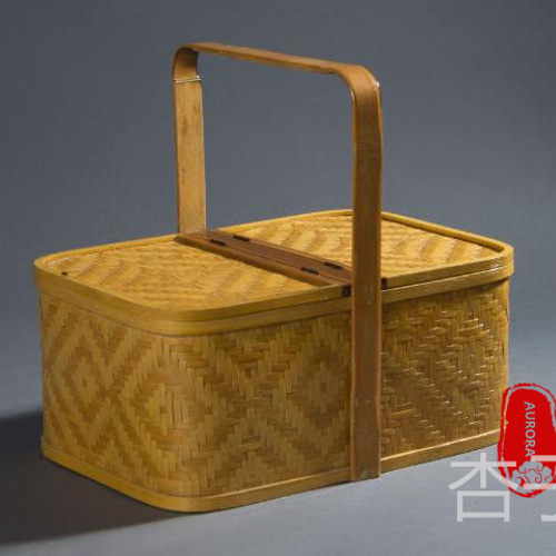 美品☆竹籃☆手作り☆収納ボックス☆茶道具☆竹の編/收納盒/工芸