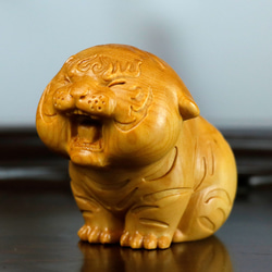 布袋様 置物 木彫 仏像 招財 精密細工 仏教工芸品 七福神 彫刻