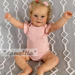 ベビードール リボーンドール 赤ちゃん 髪の長い女の子人形 2枚目の画像