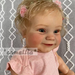 ベビードール リボーンドール 赤ちゃん 髪の長い女の子人形 3枚目の画像