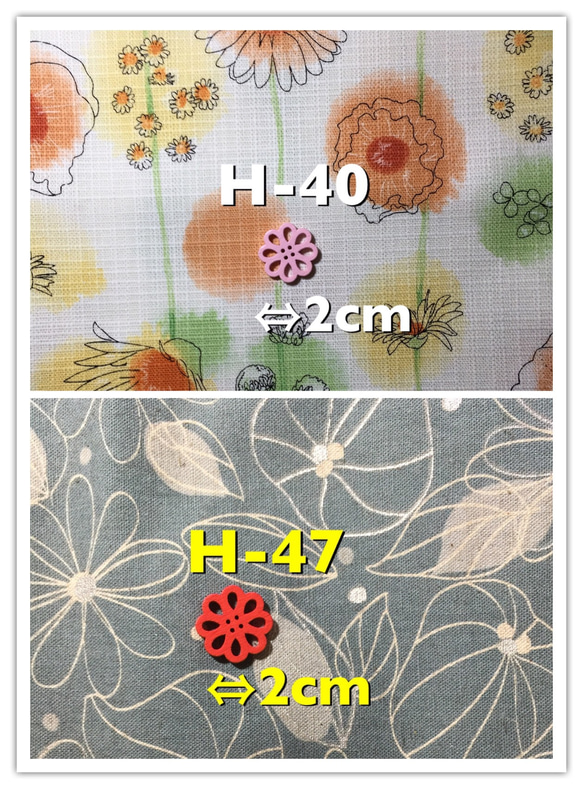 H-6 花柄【生地見本：受注作成用】表生地専用ページ 3枚目の画像