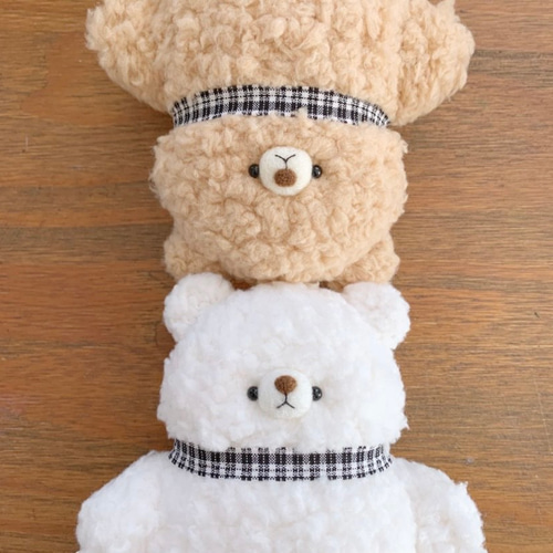 送料無料 クマ くま ぬいぐるみ ハンドメイド ぬいぐるみ ua 通販