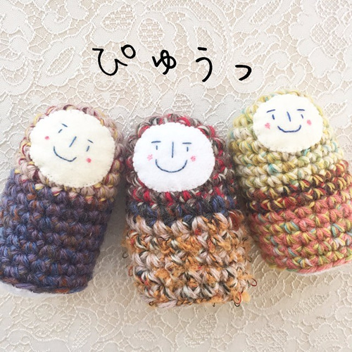 手作りあみぐるみ　ハンドメイド 音が鳴る あみぐるみ♪ 選べる3種類 あみぐるみ 手作り雑貨＆ステンド