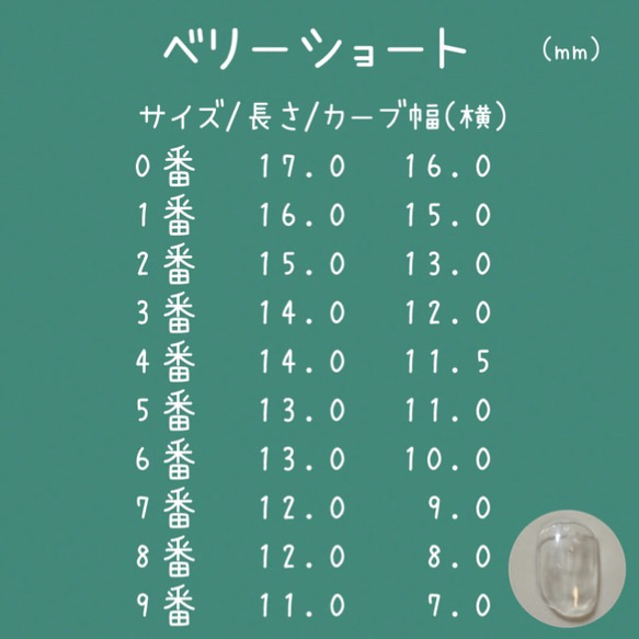 計測用ネイルチップ 4枚目の画像