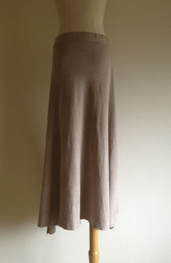 organic cotton Lakshimi skirt 土の色 2枚目の画像