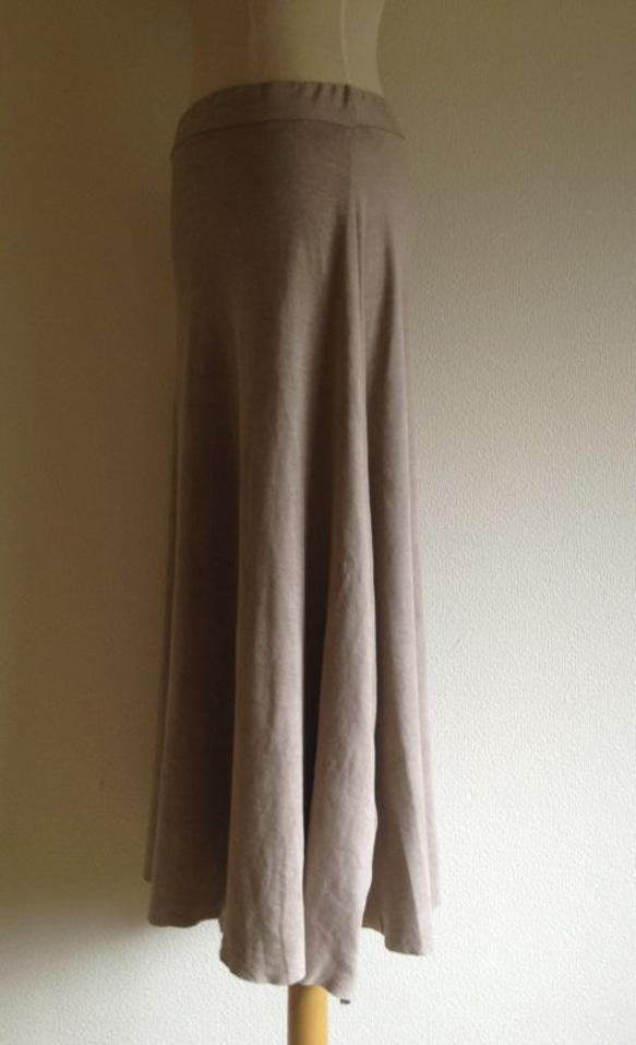 organic cotton Lakshimi skirt 土の色 3枚目の画像