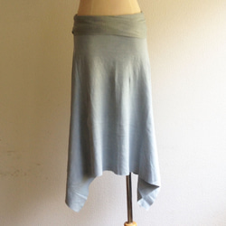 organic cotton Prana skirt　蒼色 3枚目の画像