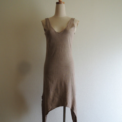 organic cotton Lakshmi dress　土の色 2枚目の画像