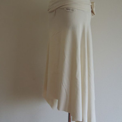 organic cotton Prana skirt　真綿色（生成り） 3枚目の画像