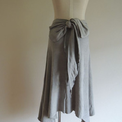 organic cotton Prana skirt　夜の空色 1枚目の画像