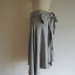 organic cotton Prana skirt　夜の空色 4枚目の画像