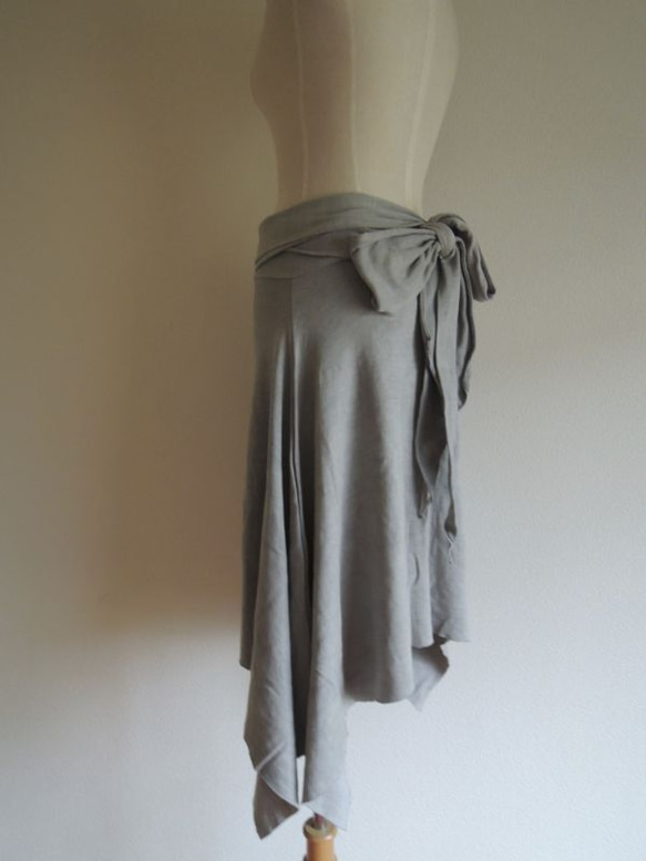 organic cotton Prana skirt　夜の空色 4枚目の画像