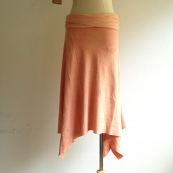 organic cotton Prana skirt　蓮華色 4枚目の画像