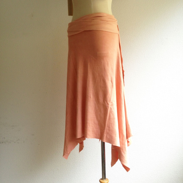 organic cotton Prana skirt　蓮華色 5枚目の画像