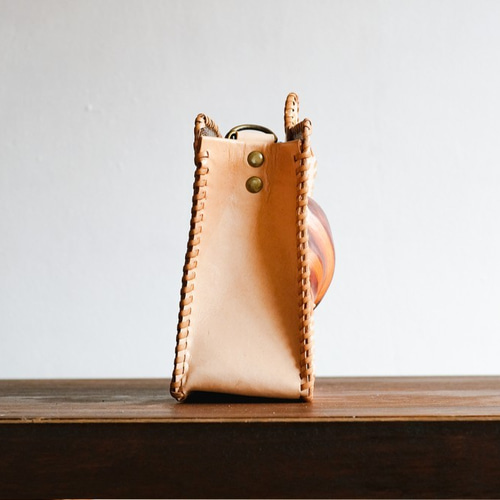 konikoni 牛革 レザー ショルダーバッグ クロワッサンバッグ