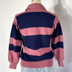 ニットポロシャツ　108 ORIGINAL POLO STRIPE 3枚目の画像