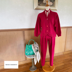 ニット アルパカ スラックス 赤　183 ALPACA  SLACKS（RED） 1枚目の画像