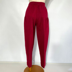 ニット アルパカ スラックス 赤　183 ALPACA  SLACKS（RED） 4枚目の画像