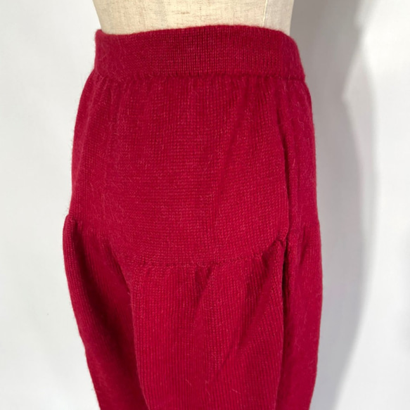 ニット アルパカ スラックス 赤　183 ALPACA  SLACKS（RED） 6枚目の画像