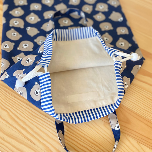 A37.＊はなmama＊入園入学5点セット／裏地付き／しろくまブラウン 入園入学5点セット | こどもと暮らし